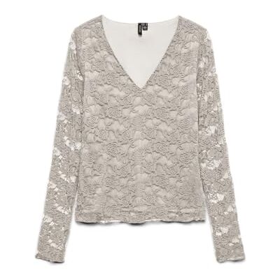 VERO MODA dam Vmiben Ls V-hals topp JRS Noos, Pimpsten, XL VERO MODA dam Vmiben Ls V-hals topp JRS Noos, Pimpsten, XL