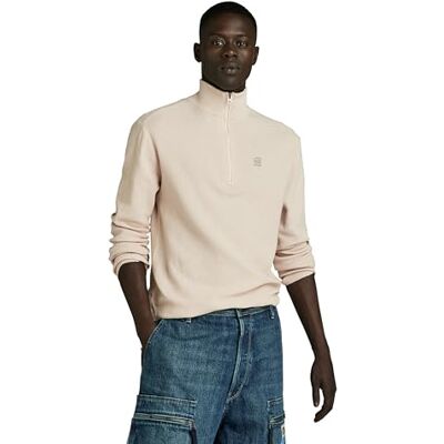 G-STAR RAW Moss skipper stickad, Beige (Whitebait D24464-d631-1603), XXL G-STAR RAW Moss skipper stickad, Beige (Whitebait D24464-d631-1603), XXL