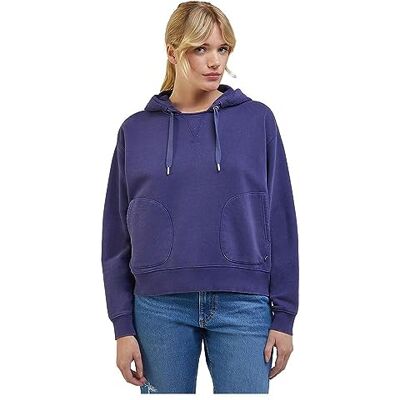 Lee Avslappnad huvtröja, blåbär, 4XL Lee Avslappnad huvtröja, blåbär, 4XL