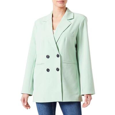 YAS dam likka Ls Oversized S. Noos Blazer, Quiet Green, S YAS dam likka Ls Oversized S. Noos Blazer, Quiet Green, S