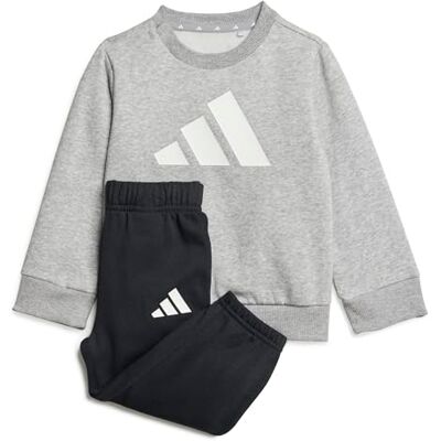 adidas unisex bebis Big Logo Essentials Jogger Track Suit, medium grey heather/white, 18-24 Months adidas unisex bebis Big Logo Essentials Jogger Track Suit, medium grey heather/white, 18-24 Months