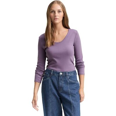 TOM TAILOR Denim dam långärmad T-shirt, 11659 – lavendelörter, XL TOM TAILOR Denim dam långärmad T-shirt, 11659 – lavendelörter, XL
