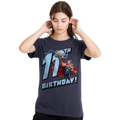 Thor mandarin creative ltd Tors födelsedag 11 dam t-shirt, djup marinblå, medium, Djup marinblå, M Thor mandarin creative ltd Tors födelsedag 11 dam t-shirt, djup marinblå, medium, Djup marinblå, M