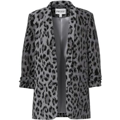 PIECES Pcbosella 3/4 Printed Blazer Noos BC, Grå, S Dam, Grå., S PIECES Pcbosella 3/4 Printed Blazer Noos BC, Grå, S Dam, Grå., S