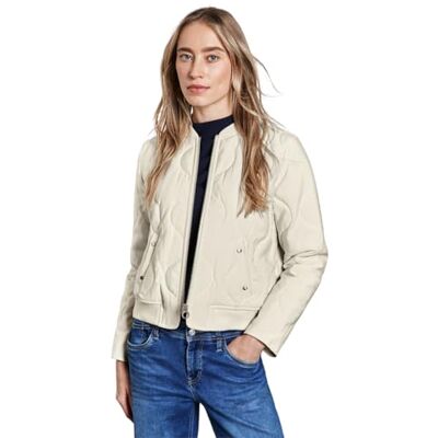 Street One Blouson med quiltat mönster, Mjuk beige, 44 Street One Blouson med quiltat mönster, Mjuk beige, 44