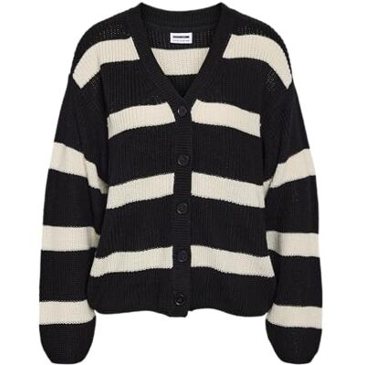 NOISY MAY Nmmaysa L/S V-hals stickad kofta Noos, svart, L NOISY MAY Nmmaysa L/S V-hals stickad kofta Noos, svart, L