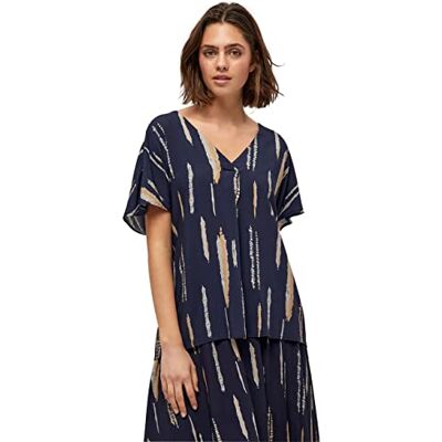 Peppercorn Elara-blus för kvinnor, D. Blå P, XL Peppercorn Elara-blus för kvinnor, D. Blå P, XL
