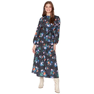 Trendyol Kvinnor Modest Maxi Basic Regular Vävda Modest Klänningar, Svart, 34 SE Trendyol Kvinnor Modest Maxi Basic Regular Vävda Modest Klänningar, Svart, 34 SE
