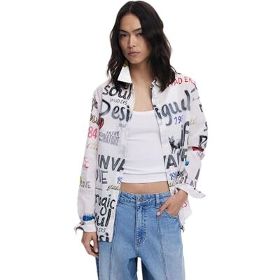 Desigual CAM_Soul, 1001 Ecru, XS, Vit, XS Desigual CAM_Soul, 1001 Ecru, XS, Vit, XS