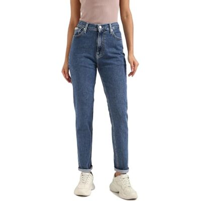 Calvin jeans dam MOM Jean J20J224030, avsmalnande denim, 28W/30L, Denim (denim medium), 28W x 30L Calvin jeans dam MOM Jean J20J224030, avsmalnande denim, 28W/30L, Denim (denim medium), 28W x 30L