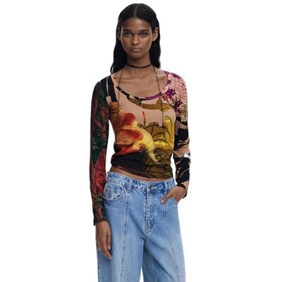 Desigual TS_Japon_Lacroix, 3035 Palrose, XS, Röd röd, XS Desigual TS_Japon_Lacroix, 3035 Palrose, XS, Röd röd, XS