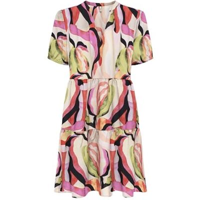 ONLY Onlnova Life Elite S/S Thea Dress AOP, kiwi, XL ONLY Onlnova Life Elite S/S Thea Dress AOP, kiwi, XL