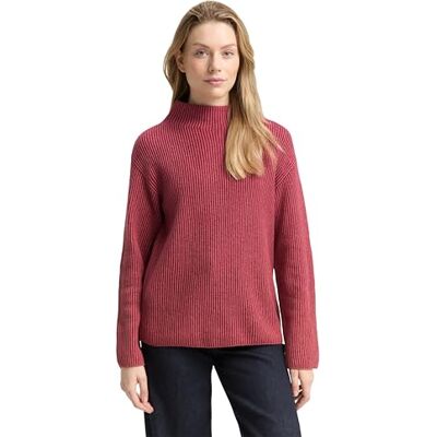 TOM TAILOR damtröja, 39112 – Rumba röd revstruktur, 3XL TOM TAILOR damtröja, 39112 – Rumba röd revstruktur, 3XL