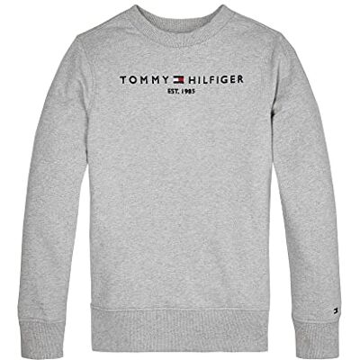 Tommy Hilfiger Unisex barntröjor, Grå (Light Grey Heather), 14 �r Tommy Hilfiger Unisex barntröjor, Grå (Light Grey Heather), 14 �r