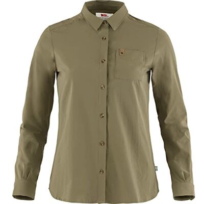 Fjällräven Fjallraven F89980-620 Övik Lite Shirt LS W Green S Fjällräven Fjallraven F89980-620 Övik Lite Shirt LS W Green S