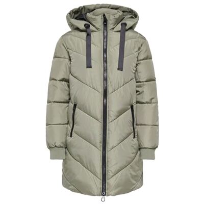 JDY JACQUELINE de YONG kvinna lång parkas SKYLAR lång parkas, Vetiver/detalj: svart, S JDY JACQUELINE de YONG kvinna lång parkas SKYLAR lång parkas, Vetiver/detalj: svart, S