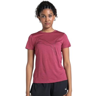 PUMA W TAD Essential Heather Logo Tee PUMA W TAD Essential Heather Logo Tee