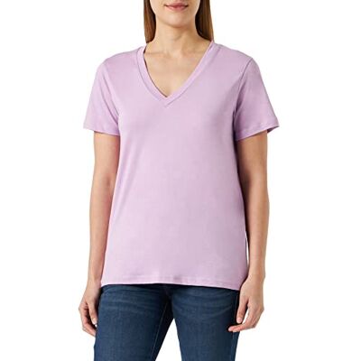 KAFFE Dam T-shirt KAmarin V-hals T-shirt, Lupin, XS KAFFE Dam T-shirt KAmarin V-hals T-shirt, Lupin, XS