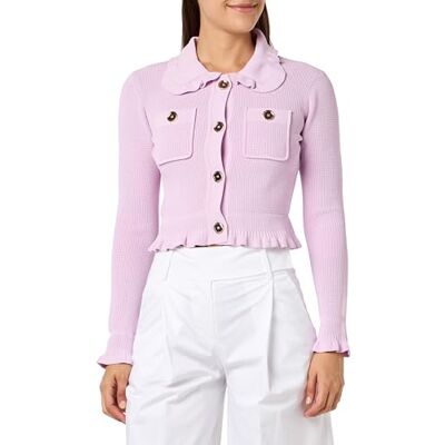 Pinko Olivagno Openwork Point Blazer, N78_mjuk rosa lila, XXS dam, N78_mjuk ros lila, XXS Pinko Olivagno Openwork Point Blazer, N78_mjuk rosa lila, XXS dam, N78_mjuk ros lila, XXS