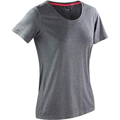 Result at kvinnors Spiro Shiny Marl T T-Shirt, Grå (grå/kor), XXL Result at kvinnors Spiro Shiny Marl T T-Shirt, Grå (grå/kor), XXL