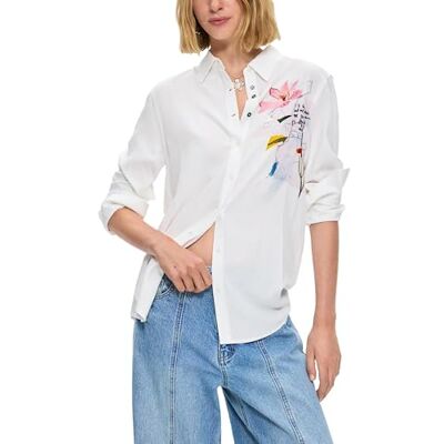 Desigual CAM_Tamesis T-shirt för kvinnor, Vit, XL Desigual CAM_Tamesis T-shirt för kvinnor, Vit, XL