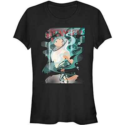 Stranger Things Dam Upside Down Eleven kortärmad t-shirt, svart, XXL, svart, XXL Stranger Things Dam Upside Down Eleven kortärmad t-shirt, svart, XXL, svart, XXL