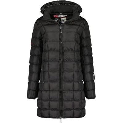 Geographical Norway Babette dam lång tjock parkas varm dam höst vinter tunn kappa med huva fuskpäls vindjacka elegant damjacka (svart 2XL), svart, XXL Geographical Norway Babette dam lång tjock parkas varm dam höst vinter tunn kappa med huva fuskpäls vindjacka elegant damjacka (svart 2XL), svart, XXL