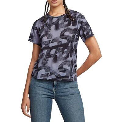 G-STAR RAW Sprayed bokstäver r t wmn, Flerfärgad (Osaka Blue Sprayed Letters D26066-c565-h317), S G-STAR RAW Sprayed bokstäver r t wmn, Flerfärgad (Osaka Blue Sprayed Letters D26066-c565-h317), S