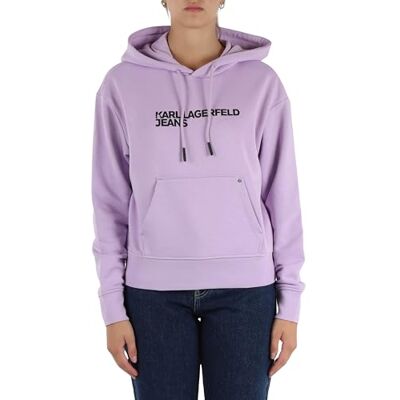 KARL LAGERFELD JEANS , Dam, Essentail Logo Hoddie, Regular Fit, Purpur, XL KARL LAGERFELD JEANS , Dam, Essentail Logo Hoddie, Regular Fit, Purpur, XL