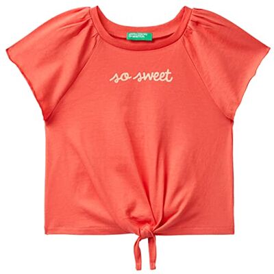 Benetton Modell 3096G108Y Röd Glitter T-shirt - Barn Benetton Modell 3096G108Y Röd Glitter T-shirt - Barn