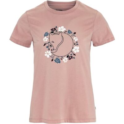 Fjällräven dam Fjällblomster Fox T-Shirt W, krita ros, L, Krita ros, L Fjällräven dam Fjällblomster Fox T-Shirt W, krita ros, L, Krita ros, L
