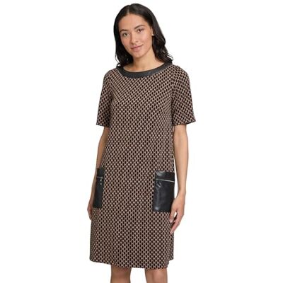 Vera Mont damklänning, avslappnad klänning, Svart/beige, 38 Vera Mont damklänning, avslappnad klänning, Svart/beige, 38