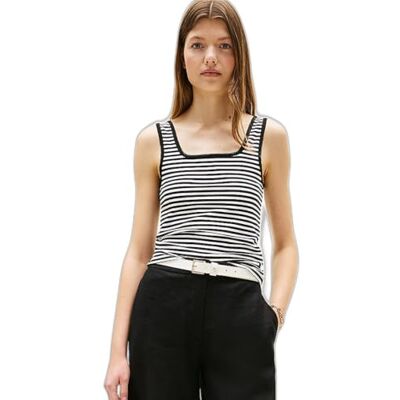 Tommy Hilfiger Övriga t-tröjor för kvinnor, Svart (Ecru/Svart Fin Stp), XL Tommy Hilfiger Övriga t-tröjor för kvinnor, Svart (Ecru/Svart Fin Stp), XL