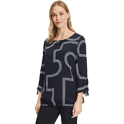 Cartoon 8919/7683_9810 Dam 8919/7683 blus, svart/vit, 36, svart/vit Cartoon 8919/7683_9810 Dam 8919/7683 blus, svart/vit, 36, svart/vit