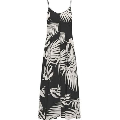 ONLY Onlnova Life Elite Gigi Long Dress AOP, svart, L ONLY Onlnova Life Elite Gigi Long Dress AOP, svart, L
