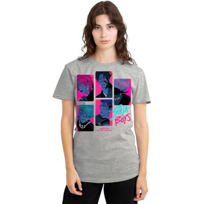 KPop Demon Hunters kvinnors Saja Pojkar Demons damer T-shirt T-shirt, Atletisk Heather, M KPop Demon Hunters kvinnors Saja Pojkar Demons damer T-shirt T-shirt, Atletisk Heather, M