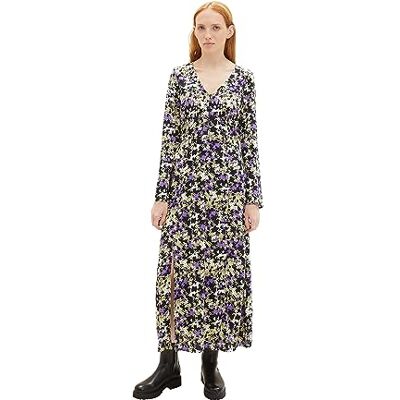 TOM TAILOR Denim Damklänning, 32418 – Lilac Green Flower Print, XXL TOM TAILOR Denim Damklänning, 32418 – Lilac Green Flower Print, XXL