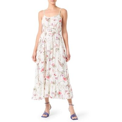 VERO MODA Vmeasy Joy 7/8 Strap Dress WVN Ga, Beige, S VERO MODA Vmeasy Joy 7/8 Strap Dress WVN Ga, Beige, S