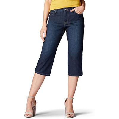 Lee Caprijeans för dam, avslappnad passform, Lagevär, 40 Lee Caprijeans för dam, avslappnad passform, Lagevär, 40