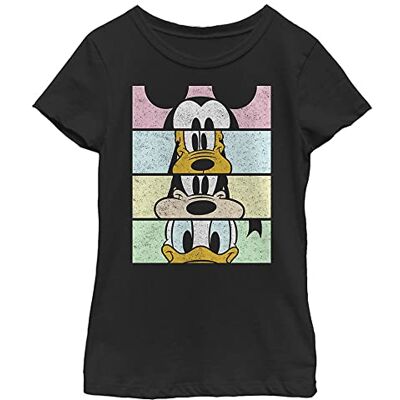 Disney flickor Crew Crop T-shirt, svart, XL Disney flickor Crew Crop T-shirt, svart, XL