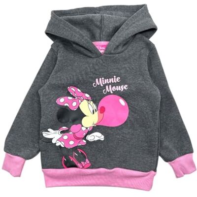 Disney Huvtröja Mimmi flicka sweatshirt, Färg: grå, 6 �r Disney Huvtröja Mimmi flicka sweatshirt, Färg: grå, 6 �r