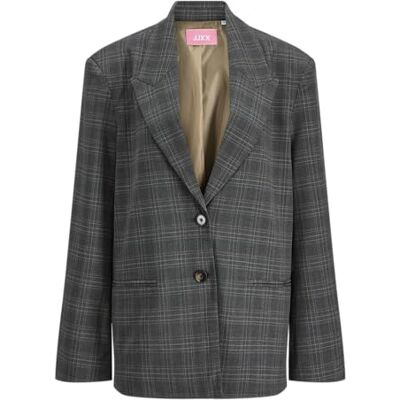 JJXX JACK & JONES Jxellis Boyfriend Blazer TLR, Mörkgrå melange, XL JJXX JACK & JONES Jxellis Boyfriend Blazer TLR, Mörkgrå melange, XL