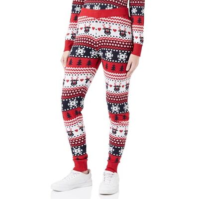 ONLY Bestseller A/S Onlxmas Reindeer Mw Pant Box KNT stickade leggings, Chili Peppar/mönster: cd/natthimmel, M ONLY Bestseller A/S Onlxmas Reindeer Mw Pant Box KNT stickade leggings, Chili Peppar/mönster: cd/natthimmel, M
