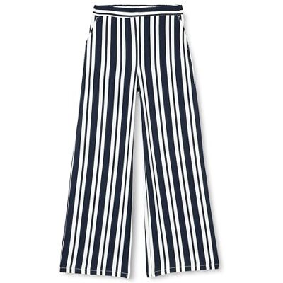 Vila VIRASHA RW Wide Pant/SU/PB, Marinblazer/ränder: molndansare, 40 Vila VIRASHA RW Wide Pant/SU/PB, Marinblazer/ränder: molndansare, 40