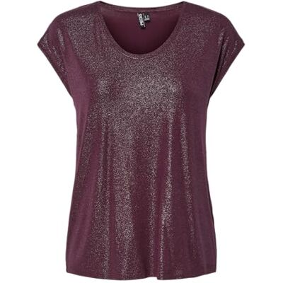 PIECES Pcalice Ss Glitter Tee JRS Noos Bc, Vinprovning, M PIECES Pcalice Ss Glitter Tee JRS Noos Bc, Vinprovning, M