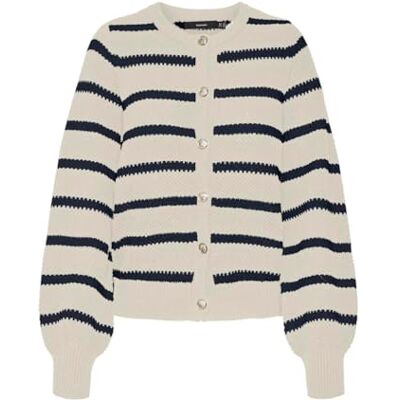 VERO MODA VMAMAZING LS O-hals cardigan Boo, Björk/detalj: w. Navy Blazer, XS VERO MODA VMAMAZING LS O-hals cardigan Boo, Björk/detalj: w. Navy Blazer, XS