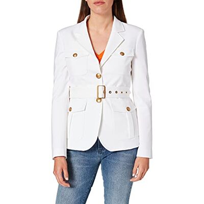 Pinko Trissa Blazer för kvinnor, Z05_vit-snövit, 34 SE Pinko Trissa Blazer för kvinnor, Z05_vit-snövit, 34 SE