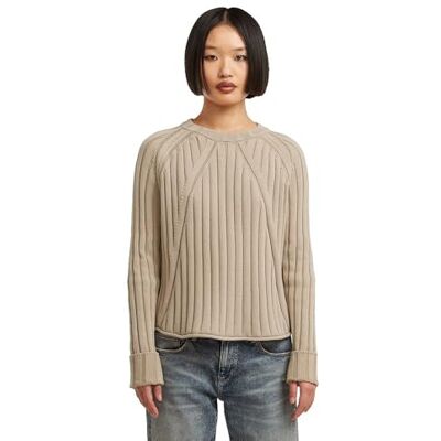 G-STAR Tvättad lös r stickad wmn, Beige (Dk Brick Gd D27725-d630-d848), S G-STAR Tvättad lös r stickad wmn, Beige (Dk Brick Gd D27725-d630-d848), S