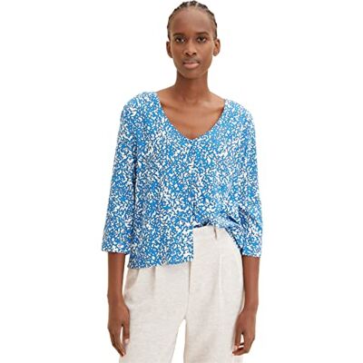 TOM TAILOR Denim Damer Blus 1035519, 31338 Abstract Structure Print, L TOM TAILOR Denim Damer Blus 1035519, 31338 Abstract Structure Print, L