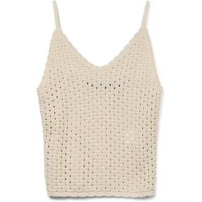 VERO MODA dam Vmregina Sl V-hals topp, Björk, XL VERO MODA dam Vmregina Sl V-hals topp, Björk, XL